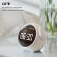thumbnail image 3 of LED Réveil Numérique Expression Faciale Mignon Réveil Horloge de Bureau Rechargeable avec 1500mAh Luminosité de la Batterie Réglable Table de Chevet Décoration de Table pour Chambre à Coucher (Blanc), 3 of 10
