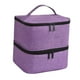thumbnail image 3 of Estuche organizador de esmaltes de uñas, bolsa de transporte de doble capa con asa Violeta, 3 of 9