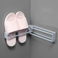 thumbnail image 1 of Wall Mounted Shoes Rack Sticky Hanging Shoe Holder Storage Organizer Shoe Hanger, 1 of 6
