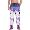 thumbnail image 4 of Cute Unicorn Ghost Pajama Pants Men's Lounge Pants Light with Drawstring and Pockets, 4 of 7
