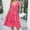 Pink, variant on Women Dresses Sleeveless Sexy V-neck Dresses Solid Fashion Dresses White Trendy Skirt Size S