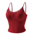 thumbnail image 5 of Wine Womens Unpadded Shelf Bra Tank Tops Nylon,Spandex Casual Summer 2026 Wide Strap Sleeveless Shirts Loose Cute Camisole Top Womens Tops M, 5 of 6
