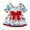 Light Blue, variant on Baby Girls Dresses Christmas Short Sleeve Dresses Square Neck Santa Tunic Cotton Toddler Holiday Party Gown, Light Blue, 2 Years