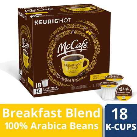 McCafe Breakfast Blend Coffee K-Cup Pods 18 ct Box