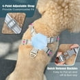 thumbnail image 3 of Pawaboo Dog Harness with Leash Set, X-Frame No Pull Pet Harness, Adjustable Choke Free Dog Vest Harness for Small Medium Dogs & Puppies, Breathable Puppy Vest with Leash for Walking Outing (S, Blue), 3 of 8