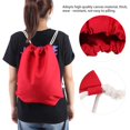 thumbnail image 3 of Mochila con cordón, bolsa deportiva con cordón, bolsa de almacenamiento de viaje plegable, regalo para mujer, 3 of 8