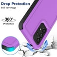 thumbnail image 3 of Defender Case for Samsung Galaxy A53 6.5'' Heavy Duty 1 in 1 Design Rugged Full Body Dustproof Shockproof Bumper Non-Slip Protective Cover,Purple,For Galaxy A53(5G), 3 of 10