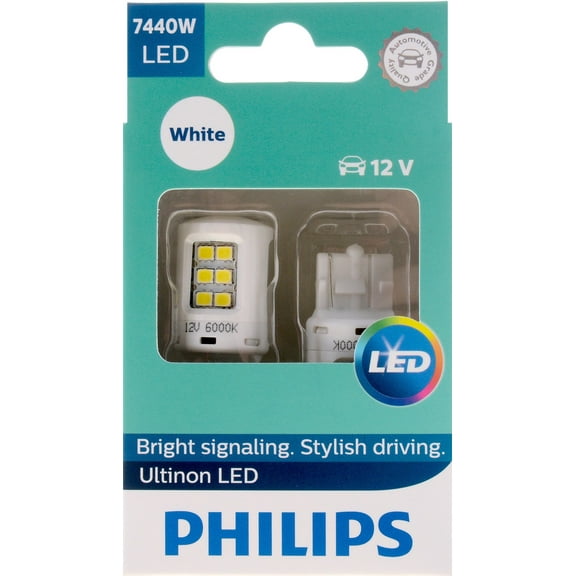 Philips Ultinon LED 7440WLED, W3X16D, Plastic, Always Change In Pairs!