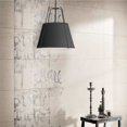 thumbnail image 2 of Dainolite Trapezoid 1-Light 100W Contemporary Fabric Pendant in Black, 2 of 2
