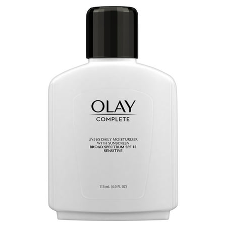 Olay Complete Lotion Moisturizer with SPF 15 Sensitive, 4.0 (Best Sunscreen Moisturizer For Sensitive Skin)