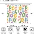 thumbnail image 3 of 70s Cute Flower Small Kitchen Curtains Retro Floral Window Treatment Abstract Groovy Vintage Cafe Short Window Curtains for Bathroom Dining Laundry Modern Tier Treatment Drapes 27.5x39 inch, 3 of 6