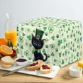 thumbnail image 4 of St. Patrick's Day Black Cat Toaster Covers 2 Slice Toaster Dust Cover Protector Bread Maker Oven Microwave Cover Home Kitchen St. Patrick's Day Decoration, 4 of 7