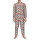 thumbnail image 3 of Balery Pink Flamingo Pijama para Hombre de Dos Piezas con Manga Larga, Conjunto de Dormir y Descanso Suave con Bolsillos-Large, 3 of 7