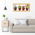 thumbnail image 3 of Cuadros Decorativos Cactus 14CT Kits de punto de cruz estampado Costura Bordado (J170) Tmvgtek embutido en tela, 3 of 8