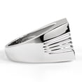 thumbnail image 3 of RYLOS Men's Rings 14K White Gold Designer Onyx Ring With Diamonds and  Black Onyx Rings For Men Size 13, 3 of 6