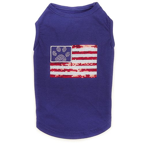 Free Shipping XS Zack & Zoey Americas Pup Tee New Extra Small Tank dog 