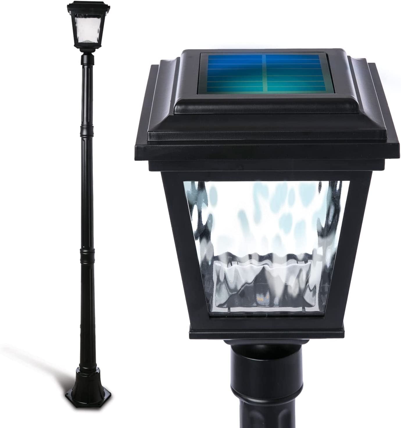 Landia Home Dusk to Dawn Ultra Bright Solar Lamp Post Light 71" Tall
