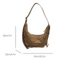 thumbnail image 2 of Bolso Bandolera para Mujer Y Hombre Bolso Hombro Con Correa Ajustable para (negro), 2 of 8