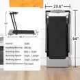 thumbnail image 6 of Home Treadmill with LED Screen, 0–7.5 MPH Speed, Walking Jogging Running Machine with Wheels for Easy Storage, 6 of 6