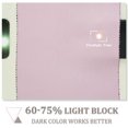 thumbnail image 4 of ZMLEVE Kitchen Curtains Short - Thermal Insulated Window Covering Curtain Panels with Rod Pocket/Back Tab Light Block Privacy Protect for Bathroom, Wide 42 by Long 45 Inches, Light Pink, 2 Pieces, 4 of 7