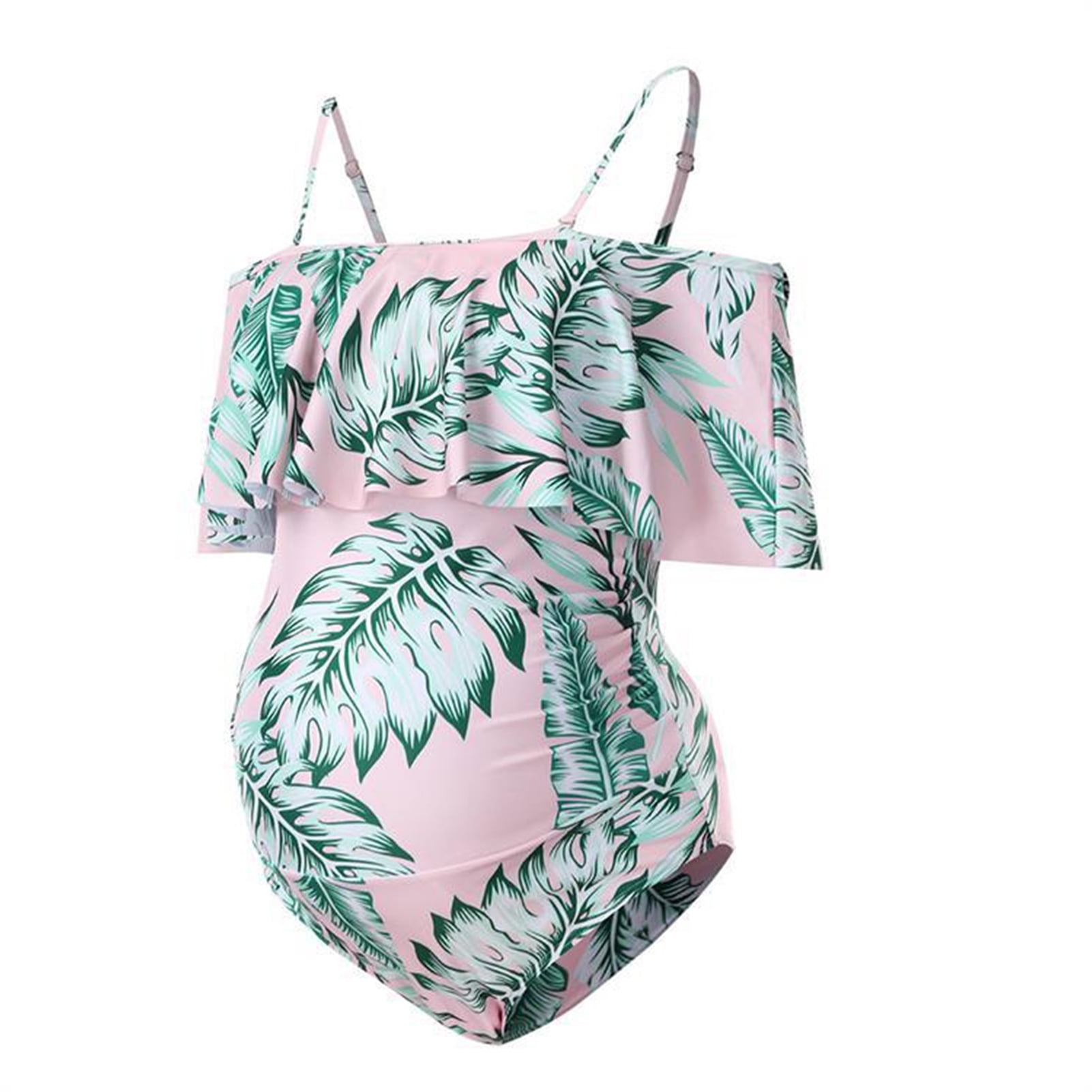 TOPOINT Maternity Swimsuit One Piece Pregnancy Swimwear Bathing Suit