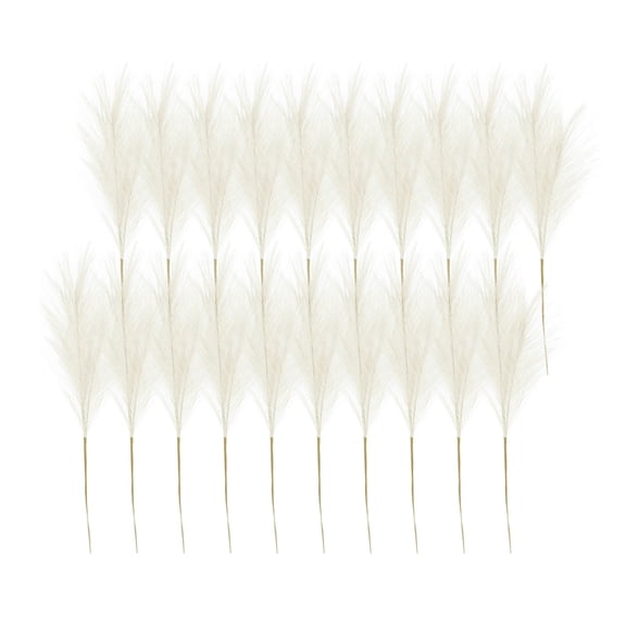 Faux Pampas Grass Decor, Artificial Tall Grass, Decorative Flowers for Home, Boho Decorations for Weddings, Floor Vase Filler for Living Room, Bedroom, Office