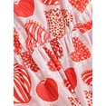 thumbnail image 6 of Bslissey Toddler Girls Valentine's Day Bell Bottom Jumpsuit Heart Print Sleeveless Tie Shoulder Strap Romper Overalls Infant Casual Cute Flare Pants 6 Months-3 Years, 6 of 7