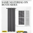 thumbnail image 3 of NICETOWN Noise Reduction Blackout Curtains Grey Set of 2, W42 x L63 - Keep Thermos Soundproofing Short Length Blackout Curtains for Bedroom, 3 of 7