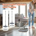 thumbnail image 5 of Lincordor Spin Mop Bucket Set, Self-Wringing with Dirty Water Separation, 360° Rotating Mop Head for Floor Cleaning, Comes with Microfiber Pads for Tile, Wood, Hardwood, 5 of 9