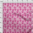 thumbnail image 2 of oneOone Georgette Viscose Fabric Leaves & Floral Block Printed Craft Fabric BTY 42 Inch Wide, 2 of 4