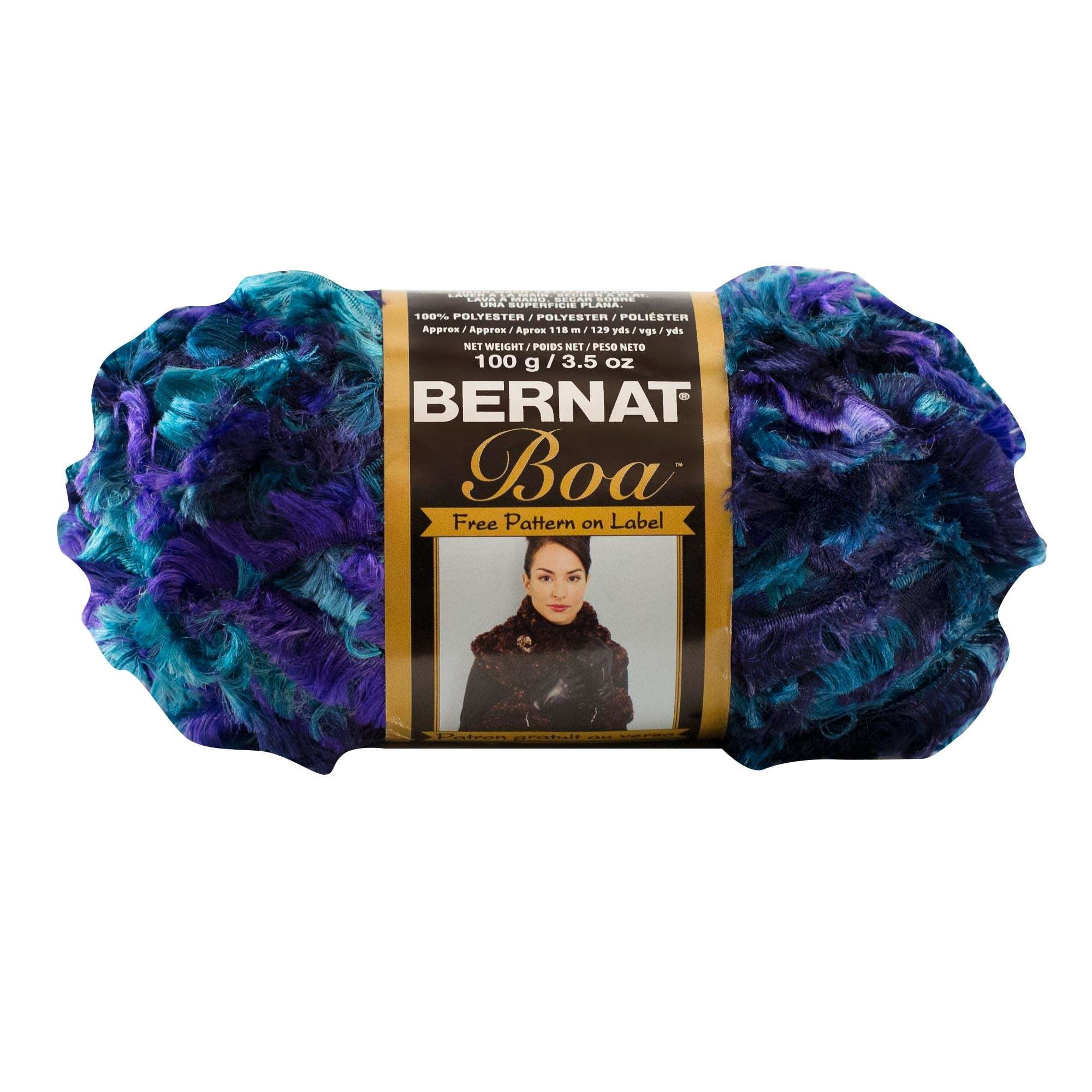 Bernat Boa Eyelash Peacock Yarn, 1 Each