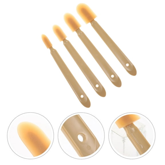 Niceauty Caulk Smoothing Tool Caulking Tools Brown Plastic Edge Repair Home Improvement 4Pcs