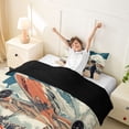 thumbnail image 3 of Erosebridal Fighter Twin Bedding, Red Sports Car Duvet Cover Set for Boys, Black Reversible, 1 Duvet Cover and 1 Pillowcase (No Comforter), 3 of 5