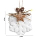 thumbnail image 3 of Decoración de árbol de Navidad blanco con guirnalda de conos para árbol de Navidad, decoración navideña de espuma blanca, adorno navideño colgante Fes el decorativo, 3 of 8