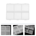 thumbnail image 2 of MasteelfCA 6 Pcs Pill Containers Compartment Boxes Pill Boxes with Braille (Transparent), 2 of 7