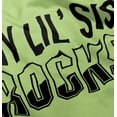 thumbnail image 5 of Little Sis Rocks Older Big Sister Toddler Boy Girl T Shirt Infant Toddler Brisco Brands 2T, 5 of 6