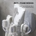 thumbnail image 3 of Soporte De Cepillo De Dientes De Succión Fuerte, Estante De Almacenamiento De Pasta De Dientes, Máquina De Afeitar, Dispensador De Cepillo De Dientes, Organizador, Accesorios De Baño Serendint HA013665-00, 3 of 5