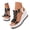 Black, variant on Wedge Platform Sandals for Women 2026 Rhinestones Butterfly Elastic Ankle Strap Casual Summer Dress Shoes