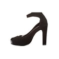 thumbnail image 3 of ZAPATILLAS TACONES VESTIR LEON MUJER DAMA NEGRO GAMUZA 9853 LEON 9853, 3 of 3