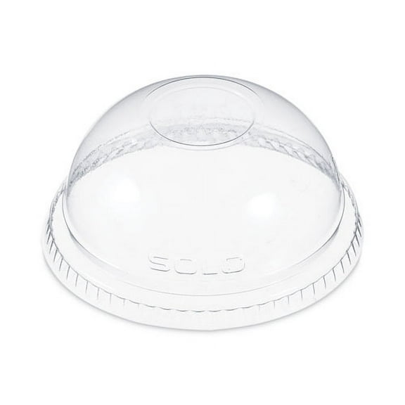 Plastic Dome Lid, Fits 9 oz to 10 oz Foam Cups, Clear, 1,000/Carton