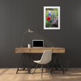 thumbnail image 3 of Ditto, Larry 17x24 White Modern Wood Framed Museum Art Print Titled - Firewheels and Bluebonnets with Prickly Pear Cactus, 3 of 4