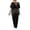 Black, variant on Wdgfv Elegant Satin Maxi Dress for Women V Neck Wrap Waist Long Party Evening Gown Holiday Prom Casual Wear
