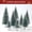 8 PCS Mini Christmas trees, variant on Joyfy 2 Pcs 7 Inch Ceramic Christmas Trees with Multicolored LED Lights and Star Topper, Pre-Lit Hand-Painted Ceramic Tabletop Christmas Trees