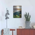 thumbnail image 4 of Luxe Metal Art 'Misty Morning Mountains 1' by Ashley Aldridge Metal Wall Art, 16"x24", 4 of 7