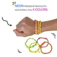 thumbnail image 3 of Neliblu Friendship Bracelets - Pack of 144 Neon Rope Bracelet, 7-Inch Adjustable in Orange, Yellow, Pink, and Green - Fun Accessories for Kids and Adults - Ideal for Party Favors, Gift Bags, and More, 3 of 7