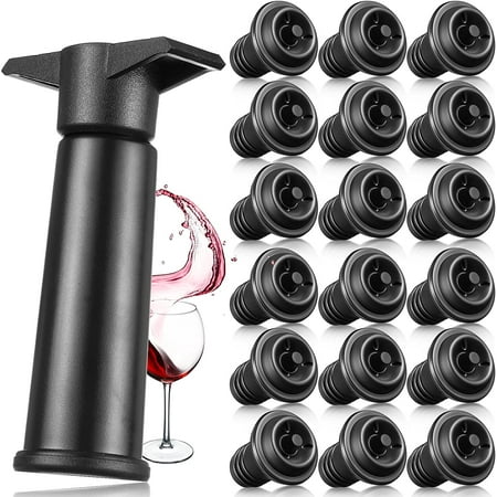 

QIANSHUO Vacuum Wine Stopper - Reusable Wine Preserver and Saver Pump