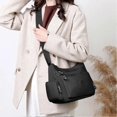 thumbnail image 5 of Women's Crossbody Bag, Waterproof Nail Crossbody Bag, Adjustable Strap Messenger Bag, Multiple Pockets #4 Black-c, 5 of 5