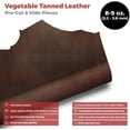 thumbnail image 2 of ELW Genuine Leather Vegetable Tanned 8-9 oz. 3.2-3.6mm Size 8-10 SQ FT in Distressed Brown Full Grain Veg Tan Leather AB Grade Cowhide, Heavy Weight, Tooling, Carving, DIY, Holster, Stamping, 2 of 9