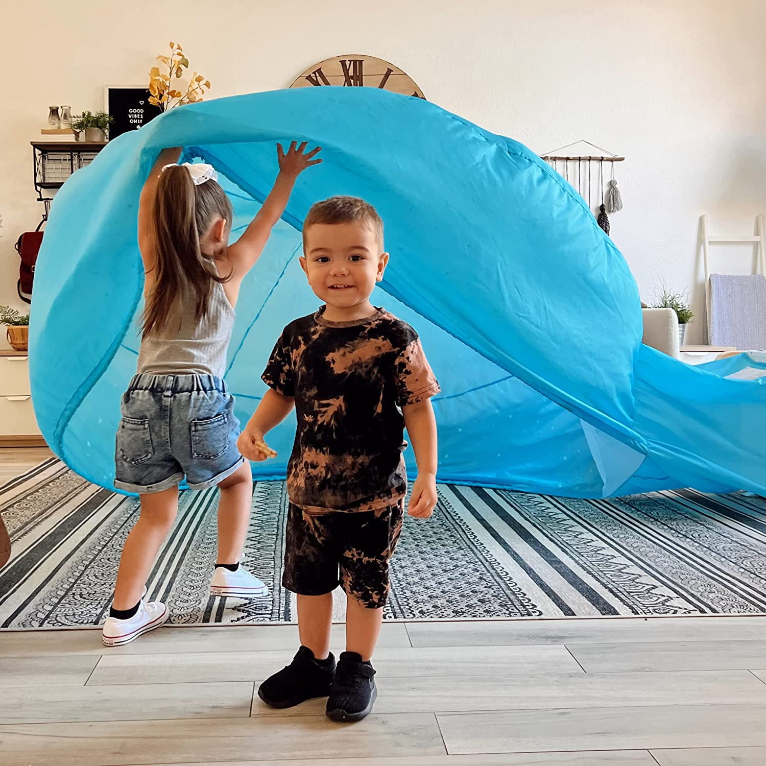 The Original Patented AirFort - Build A Fort in 30 Seconds, Inflatable Fort for Kids, Play Tent for 3-12 Years, A Playhouse Where Imagination Runs Wild, Fan not Included (Constellation)