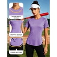 thumbnail image 4 of NELEUS Womens Workout Tops for Activewear Athletic Gym Tee Casual Tops Loose Fit Quick Dry Crew Neck,Purple,US Size L, 4 of 11